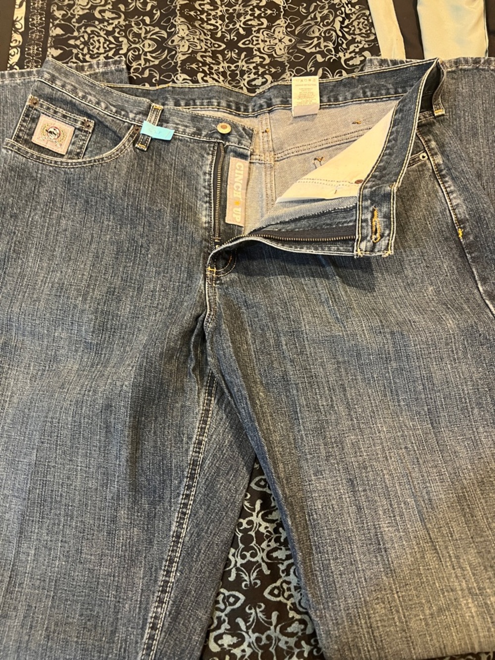 Cinch SILVER TAG Men's Light Blue Straight Jeans